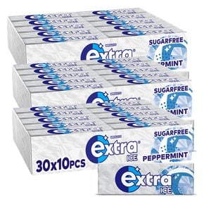 Extra 엑스트라 슈가프리 아이스 페퍼민트 무설탕 츄잉껌 10개입 90팩 Gum Microgranules