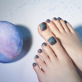 옥타곤갤럭시 붙이는 셀프 젤 페디