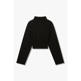 릭오웬스 [WOMEN] 롤업 하이넥 크롭 탑 RO26108002000