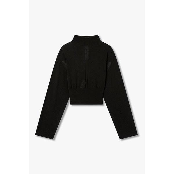 [WOMEN] 롤업 하이넥 크롭 탑 RO26108002000