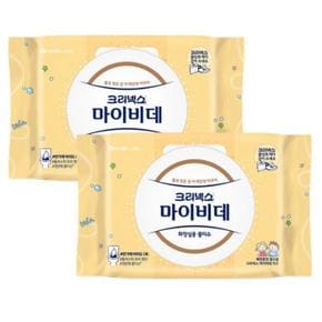 크리넥스 마이비데 키즈 40매 2팩 유치원 어린이집 배변훈련 물에녹는 비데티슈 (S46613064)