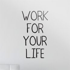 Work for your life 명언 감성 레터링 스티커 - 스몰 (9175372)