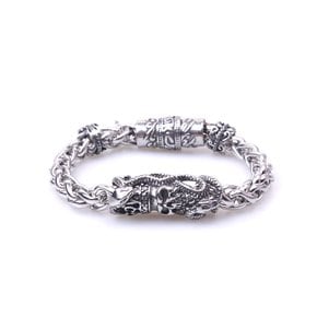 STAINLESS STEEL BRACELET SNAKE SKULL SSBS01