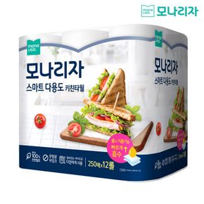 스마트 다용도 키친타월 250매 12롤 1팩[33625164]