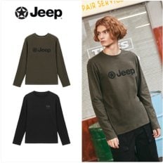 [정상가 19,900원]JEEP 남성 23FW 더블 웜 기모 티셔츠 1종