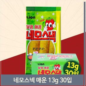 달콤매콤 네모스낵 쫀드기 13g 30입 매운맛 불량식품 (S8691868)