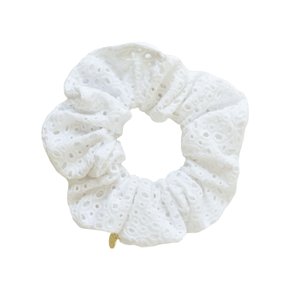 Eyelet Cotton Scrunchie 아일렛 코튼 스크런치