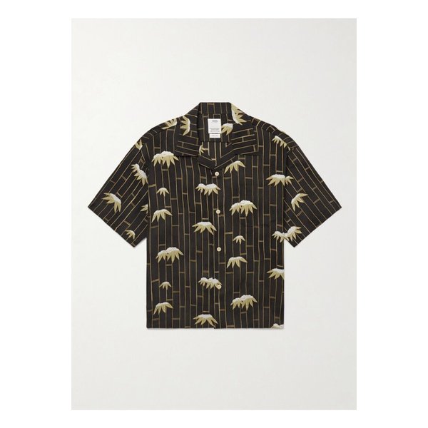 코파 캠프 칼라 프린트 실크 셔츠 블랙 1647597351041844