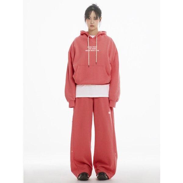 MWL OVER FIT HOODIE - RED