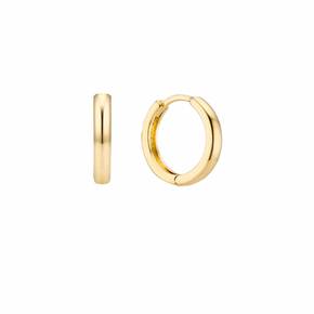 14k Classic One Touch Earrings YG_Large