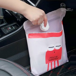 차량용 자동차 접착식 쓰레기봉지 봉투 쓰레기통