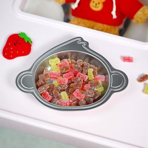 키친유 원숭이 스텐 간식접시 유아 그릇 간식 어린이 나눔 앞접시 3