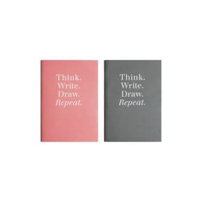 POCKET NOTEBOOK - GRAY / PINK