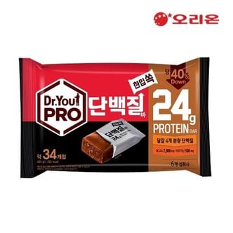  오리온 닥터유 프로 단백질바 한입쏙(약34개입, 총420g)