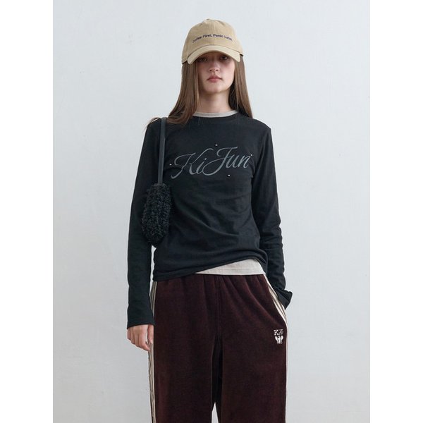 Logo Studded Tee Black