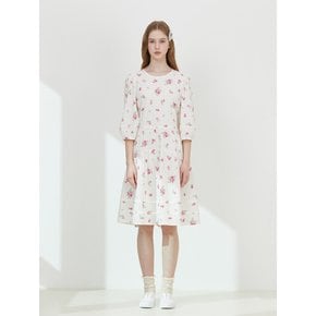 라운드넥 엠보 원피스_T252MOP141W