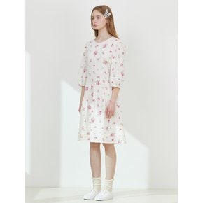 라운드넥 엠보 원피스_T252MOP141W