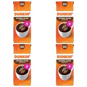 던킨 도너츠 오리지널 블렌드 미디엄 로스트 홀빈 원두 커피 Dunkin Original Whole Bean Coffee 340g 4개