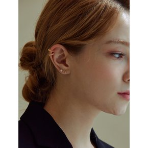 [4set] Pearl n Cubic Earcuff Earring (14k)