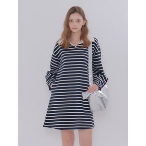 MET stripe collar A one-piece navy