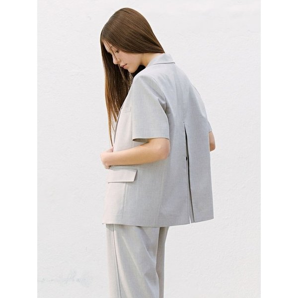 Back Detail Semioverfit Jacket  Brown (KE6511M01D)