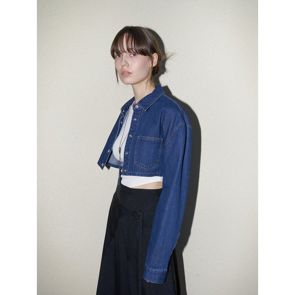 SHIRTS STYLE CROP JK_DARK INDIGO