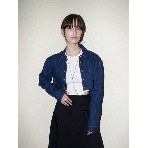 SHIRTS STYLE CROP JK_DARK INDIGO