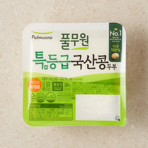 풀무원 특등급 국산두부 찌개 380g