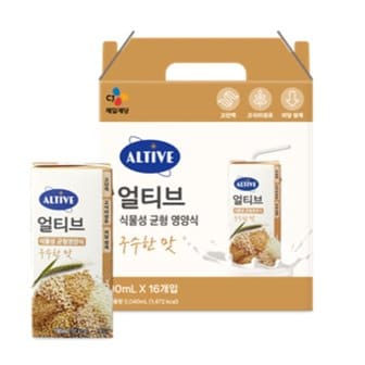  [CJ] 얼티브균형영양식 구수한맛(190ml*16입)