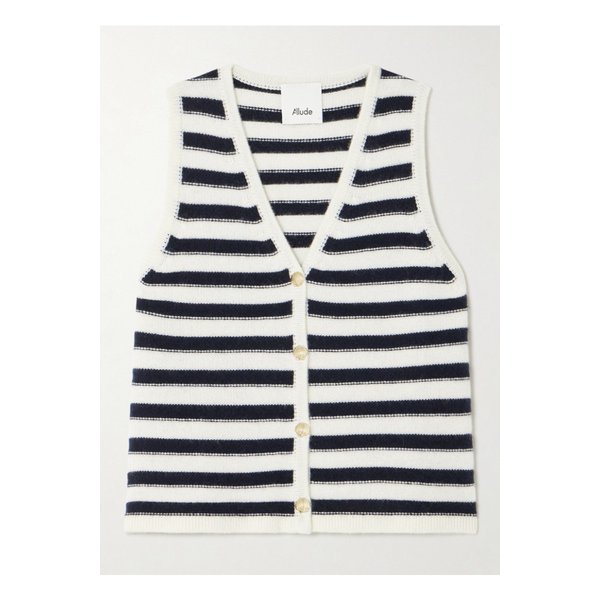 스트라이프 캐시미어 베스트 네이비 1647597357779107