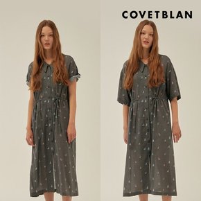 COVETBLAN  롱 카라 롤업 원피스V214MOP243W