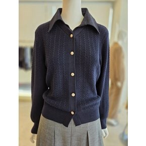 [여주점] [더 아이잗] 여성 데님 칼라 니트 가디건 (IRCM1CD821)