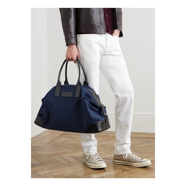 더 위켄드 어웨이 가죽 트리밍 코튼 캔버스 더플 백 1647597359829520