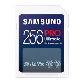 전자 공식인증 SD카드 메모리카드 PRO Ultimate 256GB MB-SY256S/WW