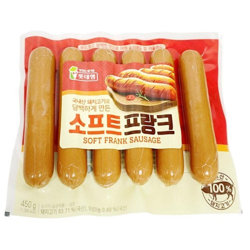 롯데햄 소프트 프랑크 450G