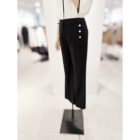 [파주점] [더아이잗컬렉션]모던 골드 버튼 디테일 팬츠 CR5A0SL471