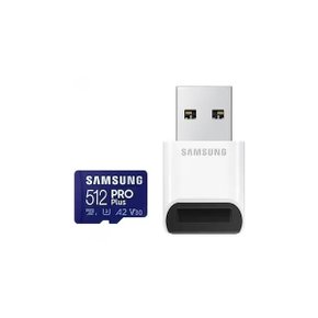 삼성 microSD Card 512G Class10 PRO Plus 리더기