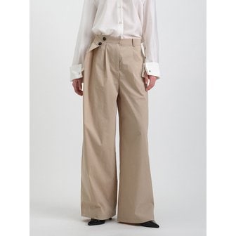 매그제이 SIDE FLAB WIDE COTTON TROUSER_2colors