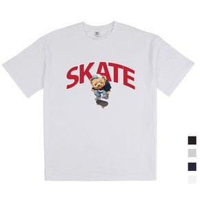 SKATE 릴렉스핏 남여공용 반팔 20수 4컬러
