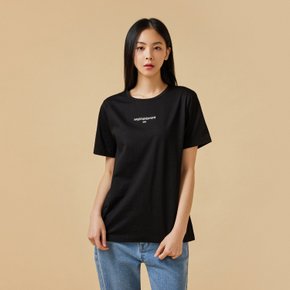 *정상가 19,900원*여 실켓 코튼 반팔 티셔츠_ZET BLACK