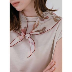 빈티지 배색 플라워 쁘띠 스카프_P430830458
