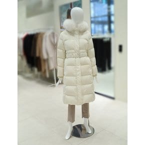 [여주점] 여성 폭스퍼 벨티드 롱 덕다운 패딩 점퍼 YP4WH150