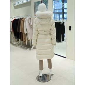 [여주점] 여성 폭스퍼 벨티드 롱 덕다운 패딩 점퍼 YP4WH150