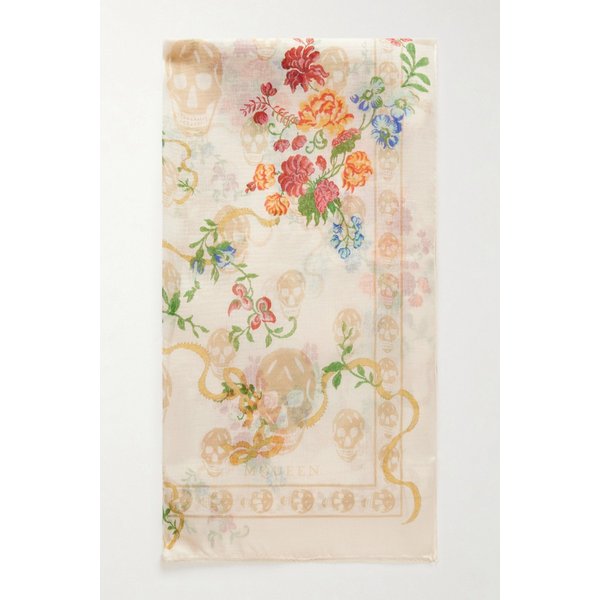 실크 보일 프린트 스카프 46376663163054006