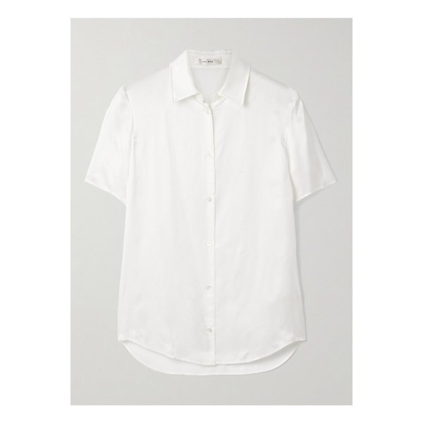 페트로바 워시드 새틴 셔츠 오프 화이트 1647597359626246