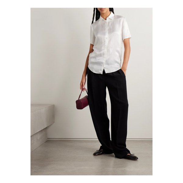 페트로바 워시드 새틴 셔츠 오프 화이트 1647597359626246