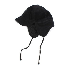 Thunder Black Corduroy Earflap Cap 귀달이모자