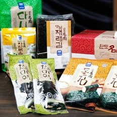 [바다명가] 완도명가 귀한 특선선물세트 1호 (김,자반볶음,다시마,미역) (종이상자포장)