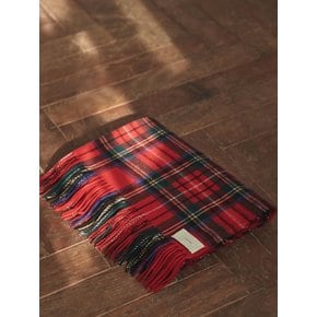 TARTAN CHECK WOOL MUFFLER