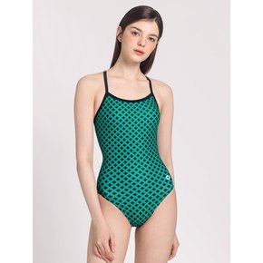 Clover racer Back green (크로버 레이서백 그린 여자수영복)